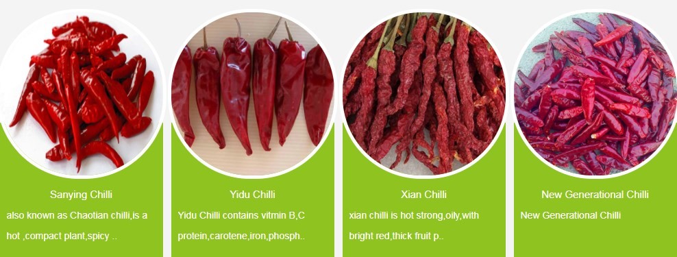 Yidu Dried Red Chile Peppers Food Condiment 9CM Chile Pods For Pozole