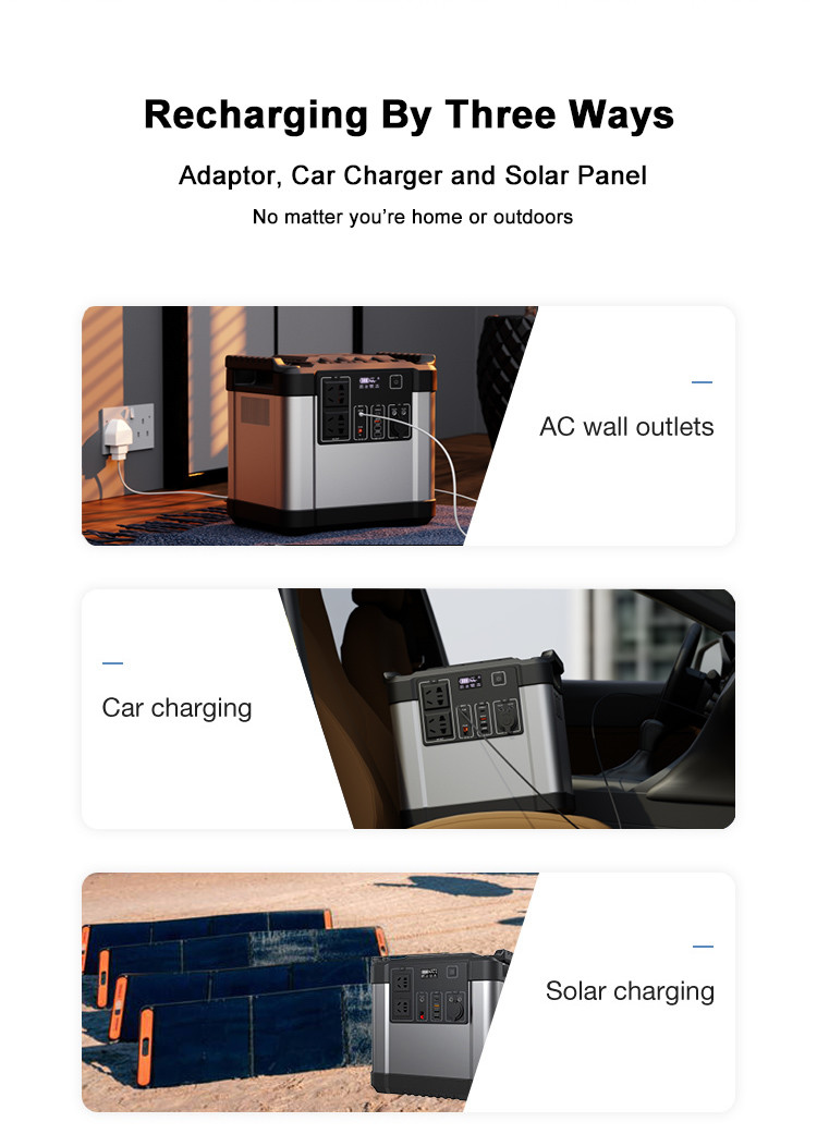 Jackery Portable Solar Power Station 1000W 2000W For Camping