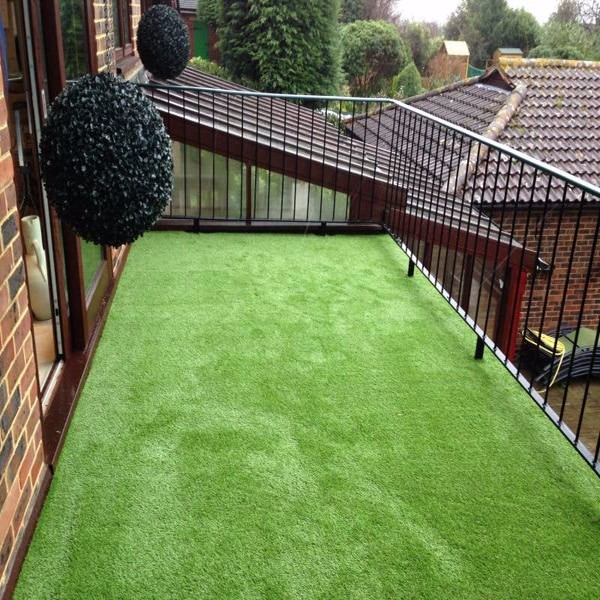 Artificial Garden Synthetic Turf / Balcony Outdoor Artificial Grass Customized Available