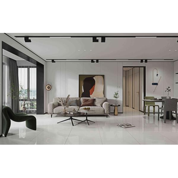 Light Gray Polished Porcelain Tiles 800x800mm Firebrick Grade AAA