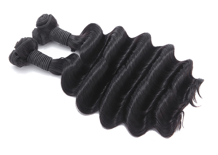 No Synthetic Virgin Human Hair Extensions Funmi Water Wave Double Drawn Style
