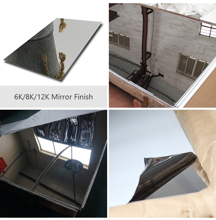 3mm AISI 304 2B Stainless Steel Plate Mirror 316 6k 8k Custom Thick And Width
