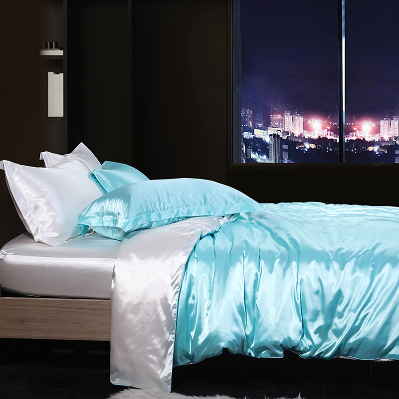 Home Textile Mulberry Silk Bed Sheets , Queen Size 20x30in Fitted Silk Bed Covers
