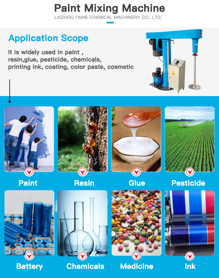 800L Max. Loading Volume Paint Mixer Disperser For Chemical Production Line OEM
