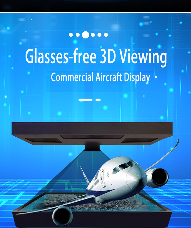 360 3D Hologram Display Full HD Interactive Holographic Display