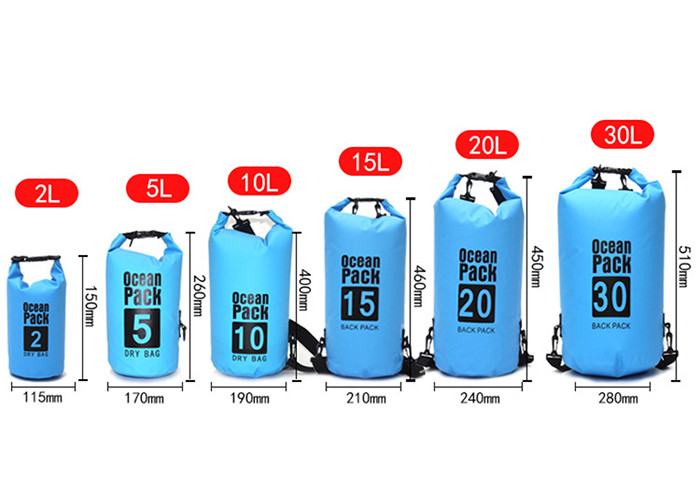 Reusable Rafting Dry Bags 2L 5L Watertight Duffel Bag