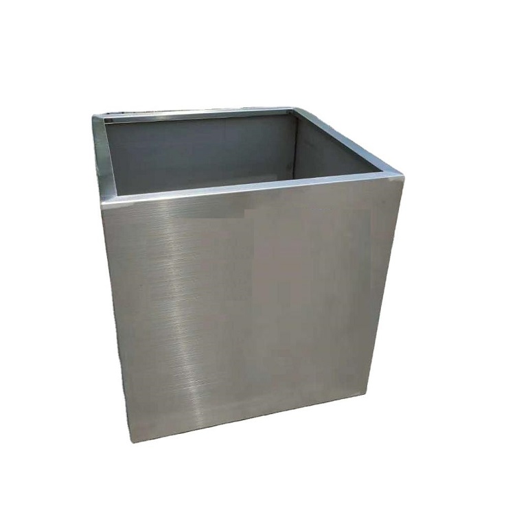Large customized metal square tree planter modern outdoor heavy duty tree planter