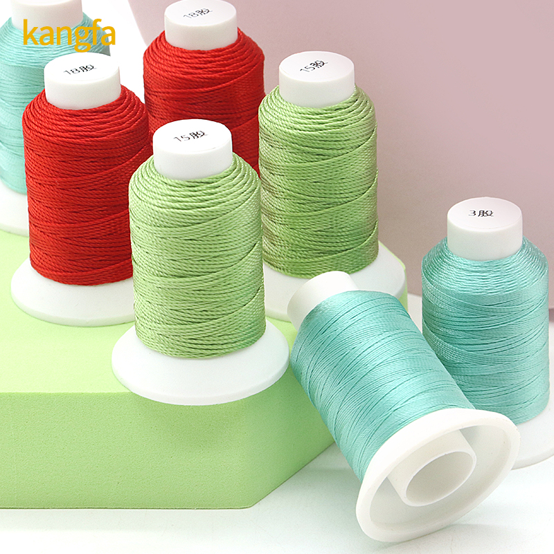 3ply Yarn Count 100% Polyester Sewing Thread TEX90 for Leather Crochet Free Sample