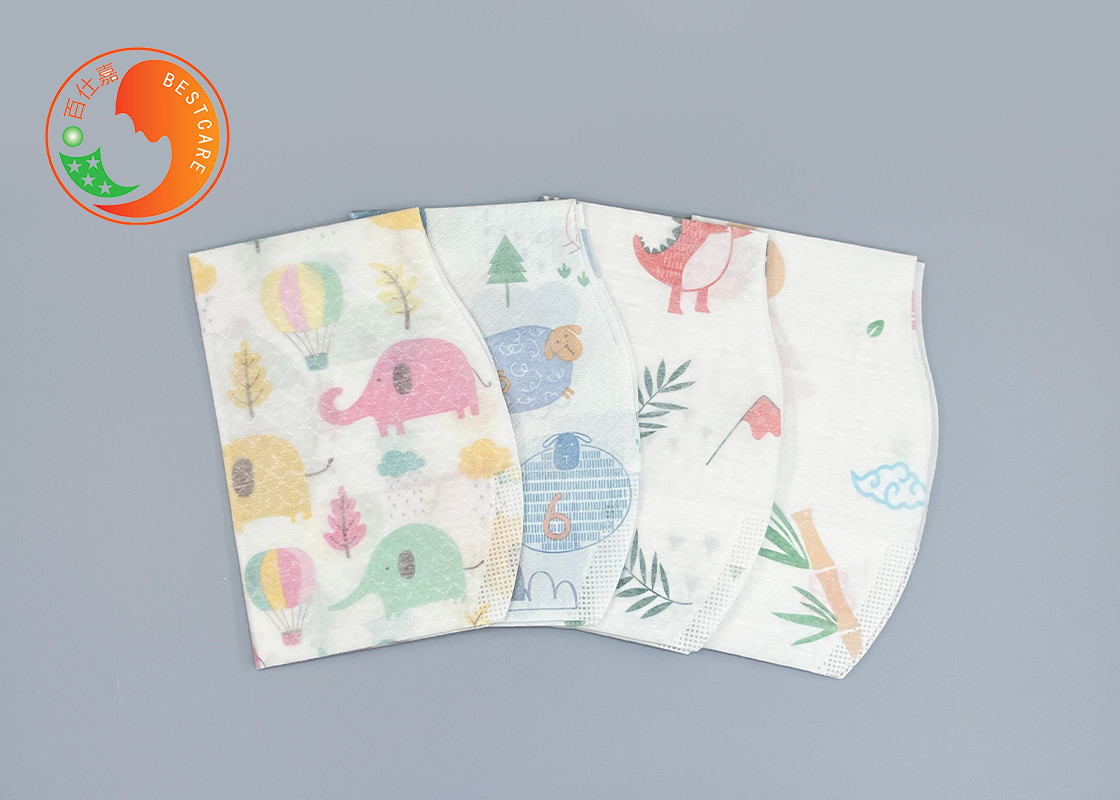 Toddlers Feeding Custom Printed Disposable Bibs With Catch Pocket Tear Resistant Apron