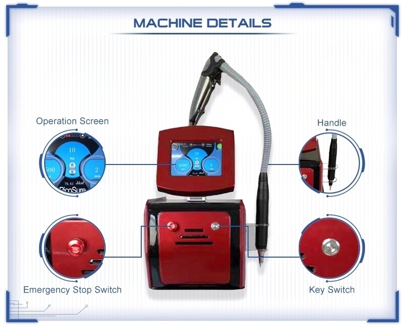 1064nm 1320 Nm Q Switched Nd YAG Laser Machine Water + Air Cooling