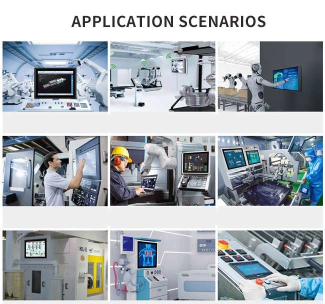 7/10.1/15/15.6/17/18.5/19/21.5" Open Frame LCD Monitor Industrial Android Windows PCAP Touchscreen Metal Case HDMI VAG