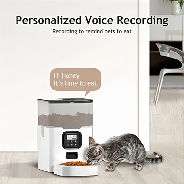 4L Automatic Cat Feeder Dog Dry Food Dispenser WIFI Smart Pet Feeder