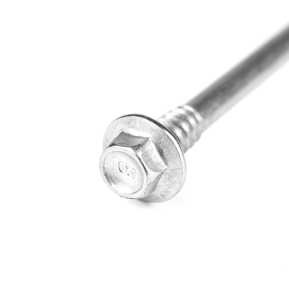 5.5x185mm ZINC Finish Steel Structure Self Tapping Screw with 5 Point Hexagon Head Washer
