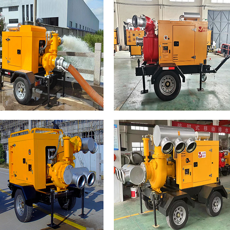Diesel Engine Pump Set Self Priming Pump Lifting Height 4Meters Diesel Engine Water Pump For Irrigation