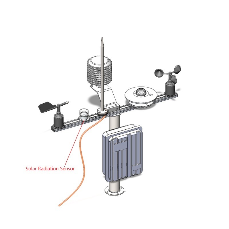 Highly Sensitive Response Time 5S Solar Radiation Sensor for Measuring Pyranometer
