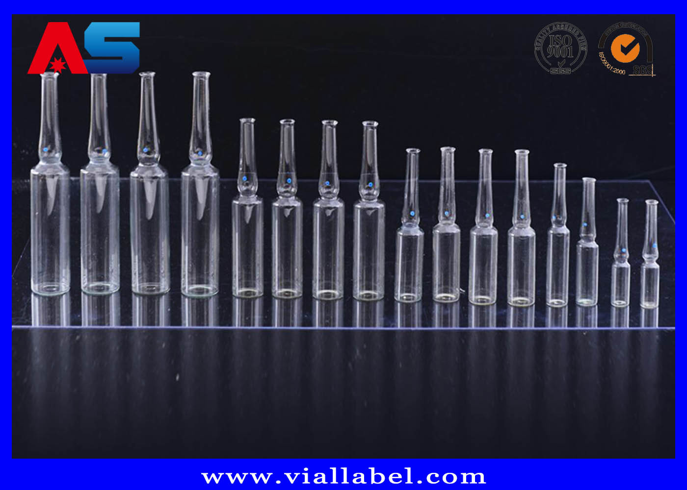 Custom Printing Injection Mini Clear Glass Ampoules 1ml 2ml 3ml 5ml 10ml 20ml