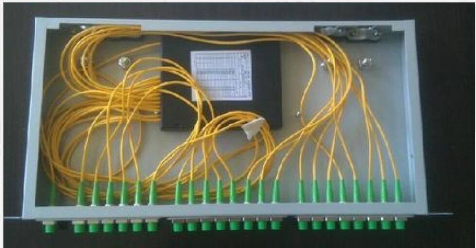1x8 Port Rack Mounted 19 Inch PLC Fiber Optic Splitter