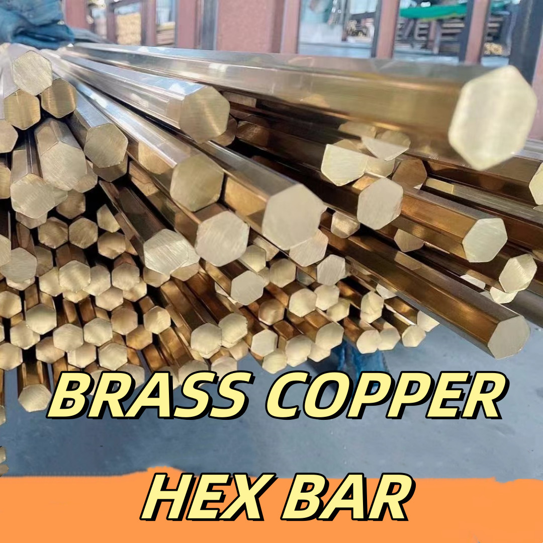 Brass Hexagon Ingot 30MM Brass CW617N Hexagonal Brass Hex Bar Rod For Construction
