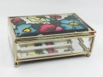 Shinny Gifts New Wedding Gifts Enamel Glass Jewelry Boxes Collection Boxes