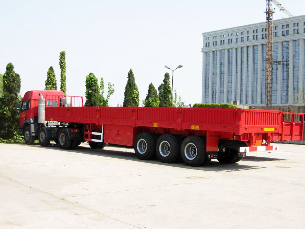 40 Feet 60 Tons Payload Side Wall Semi Trailer Steel T700 Trailer Frame