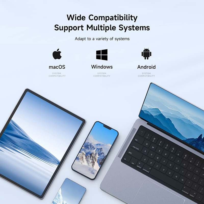 USB-C Type-C to Dual HDMI MST Multi-Monitor Adapter 4K 60Hz for Windows Android Mac OS