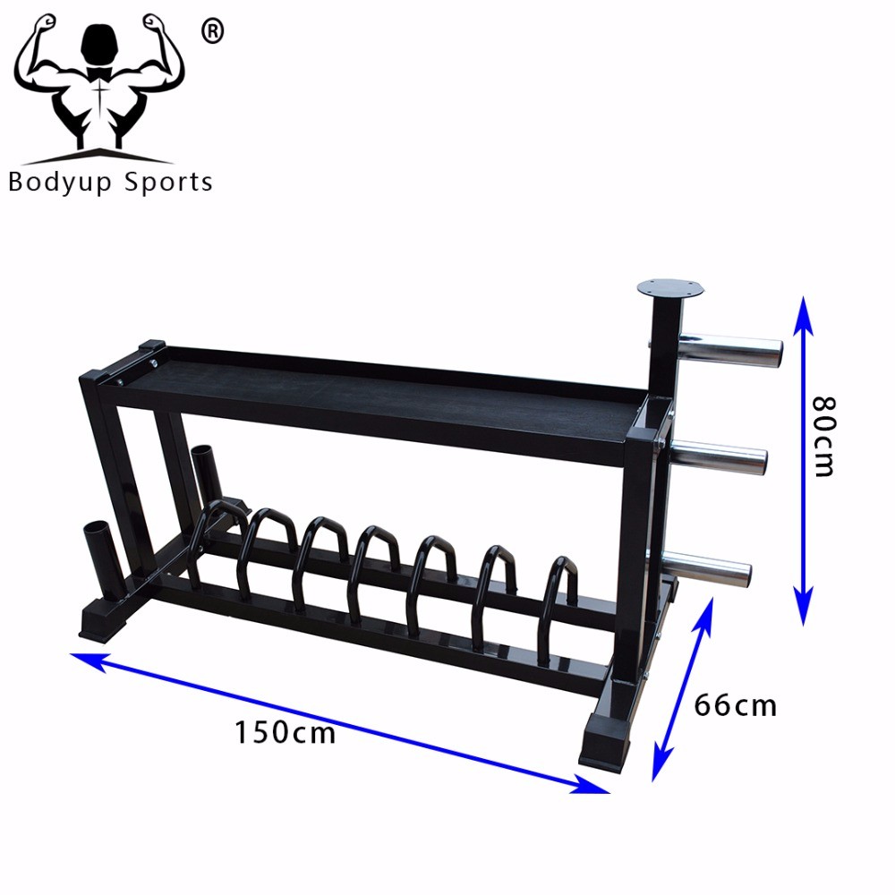 Compact Design Gym Dumbbell Rack Iron Material L150*W66*H80cm Size