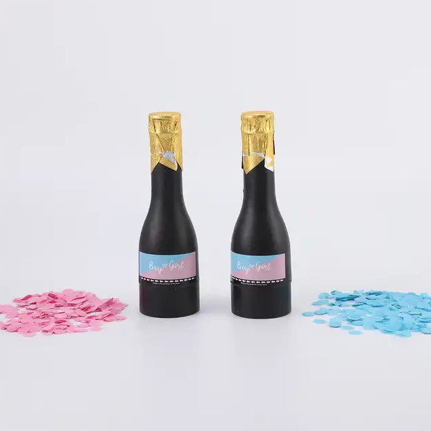 Eco Friendly Party Supplies Gender Reveal Confetti Cannon Pink Blue