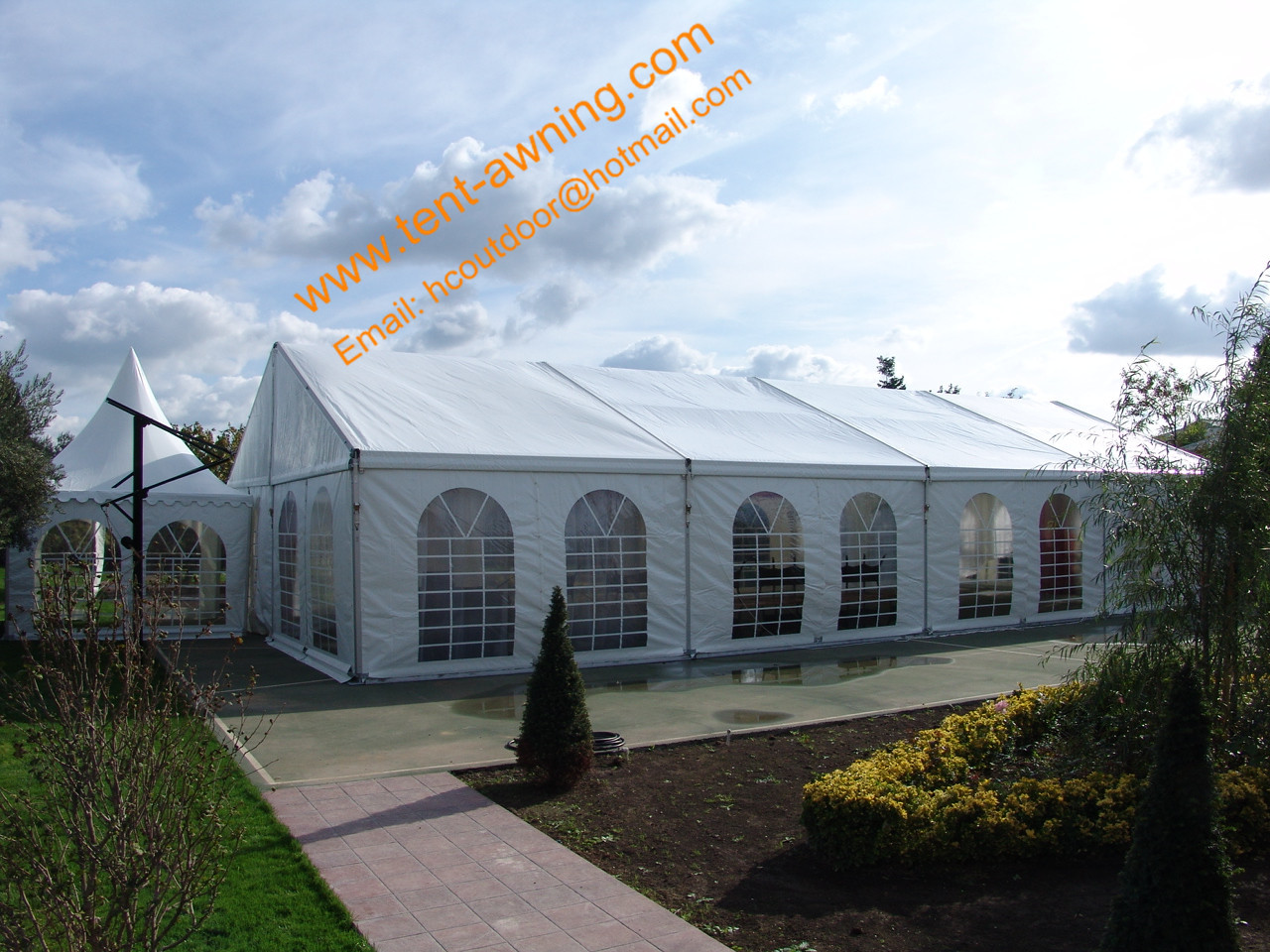 Outdoor Wedding Tent Romantic Aluminum Structure Fire Retardant Luxury Wedding Marquee