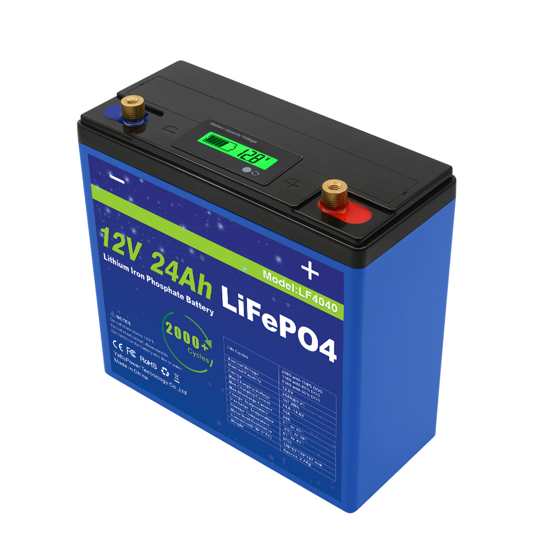24Ah 12v Lifepo4 Battery Pack With Prominent Capacity Deep Cycle