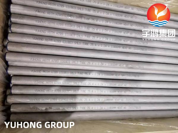 Duplex Steel Seamless Pipes A789 UNS S32205 S331803 S332750 Super Duplex Steel