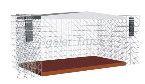 Adjustable Foot 4x8ft 2*1m Modular Steel Stage Scaffolding
