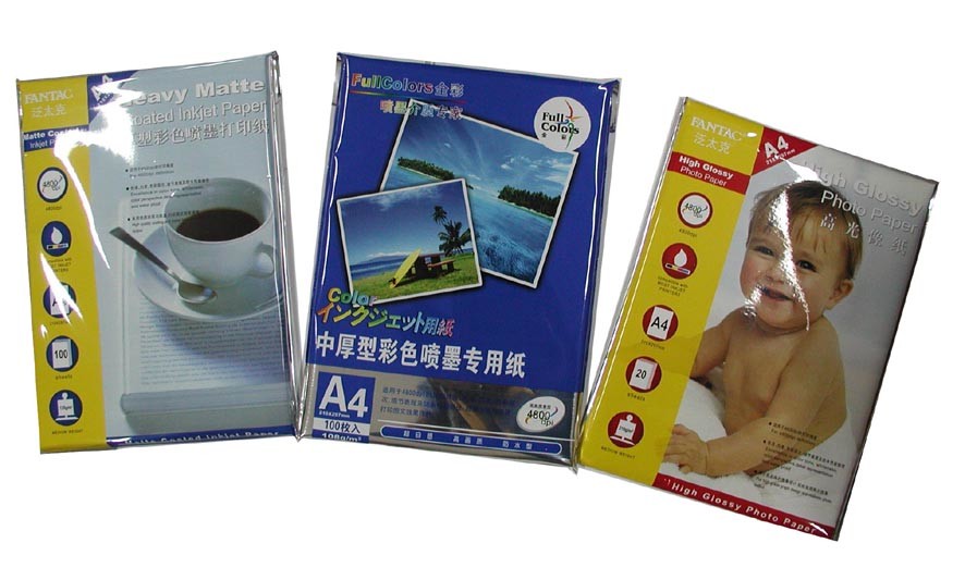 135 Gsm High Glossy Inkjet Photo Paper Waterproof Printing Surface Anbd Instant Dry