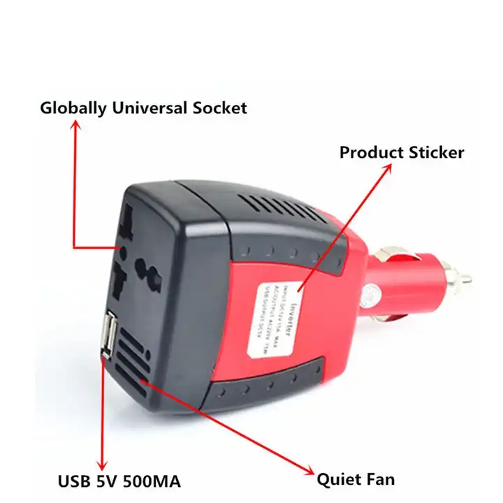75W Car Usb Power Inverter 2.1A Usb/3 Socket 24V Dc To 220V Ac 75W Car Inverter Car Power Inverter Adapter Usb Charger