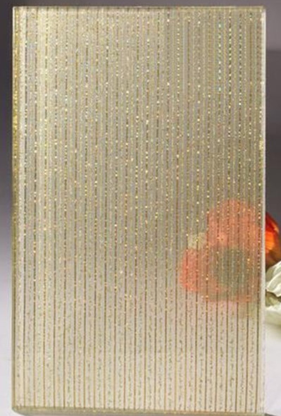 Clear Speciality Glass Colored Mesh Laminated Wired Glass For Interior Decoration