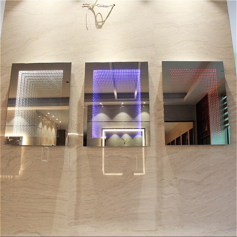 Easy Installation LED Infinity Mirror Wall Mounted 3D Mirror With Lights