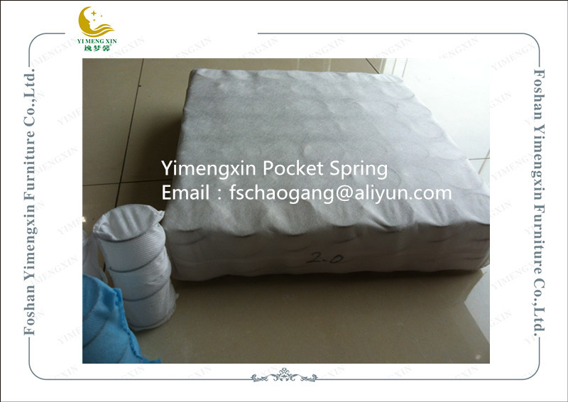 Professional Pocket Upholstery Spring Units For Sofa Seat Compressed Packing