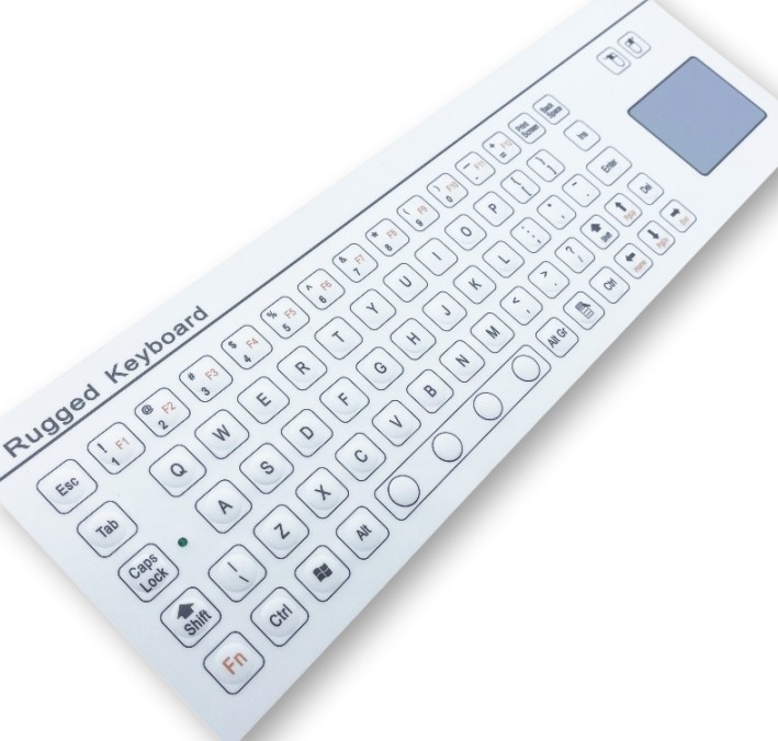 71 Keys IP67 Panel Mounted Keyboard Mini Industrial Membrane Keyboard F8-TP-B