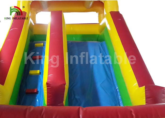 0.55mm PVC Tarpualin 4 In 1 Combo Inflatable Jumping Bouncer With Slide For Kids