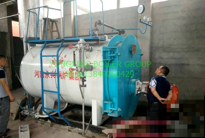 1400kw Industrial Gas Fired Hot Water Boiler Condensing Boiler With Hot Water Tank