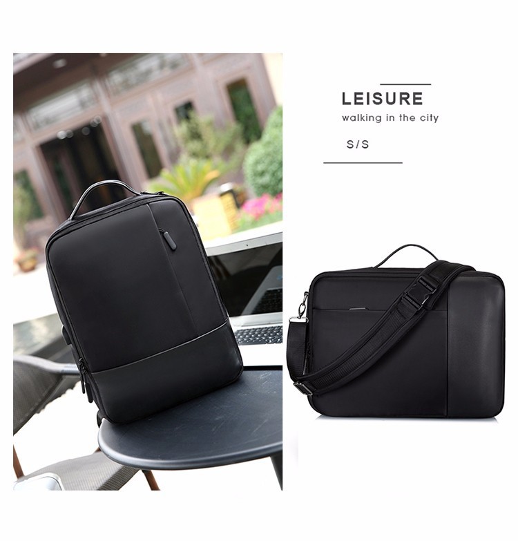 Large capacity travel mochilas crossbody notebook backpack unisex waterproof 15.6'' convertable laptop bag