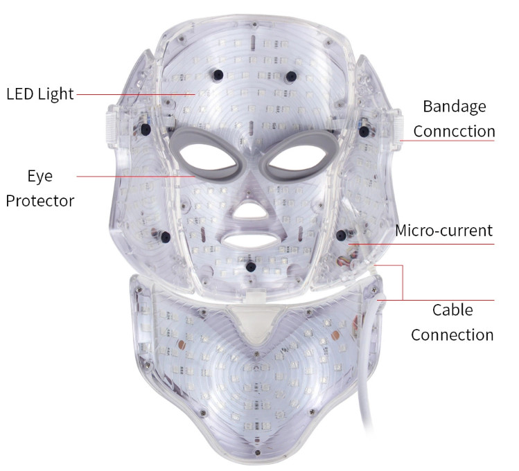 Facial Neck Led Protect Mask FCC Laser Beauty Machine