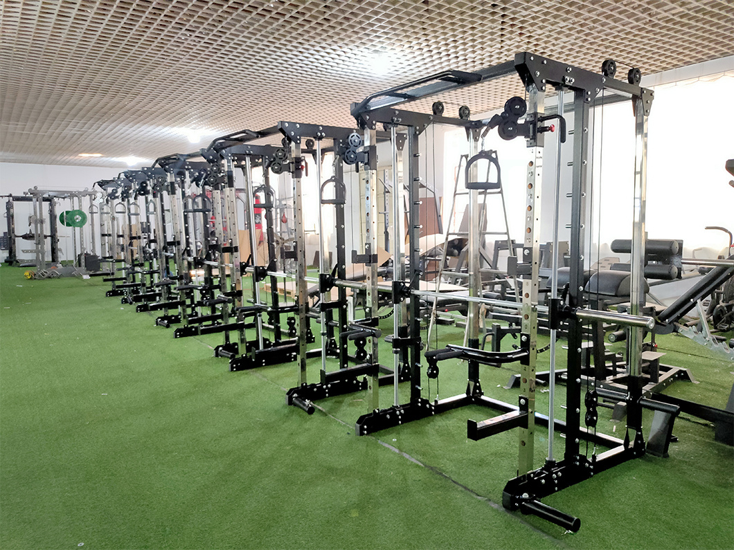 Newly Designed Gym Dual Cable Cross Machine Multi-Functional Combination Smith Machine