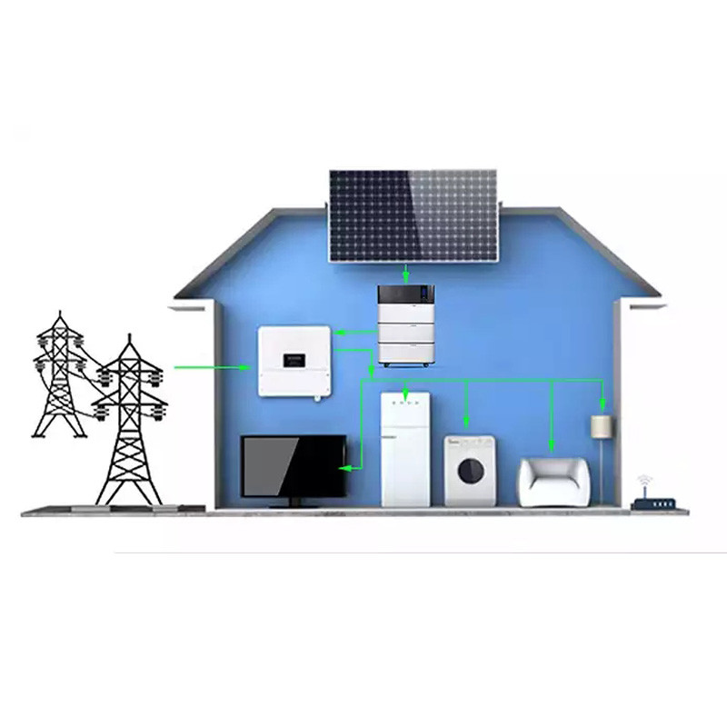 Solar 48V 500Ah 25kw Home Battery Storage System Stacked Off Grid