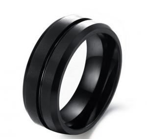 China Couple new retro-style black tungsten steel Tungsten Rings on sale