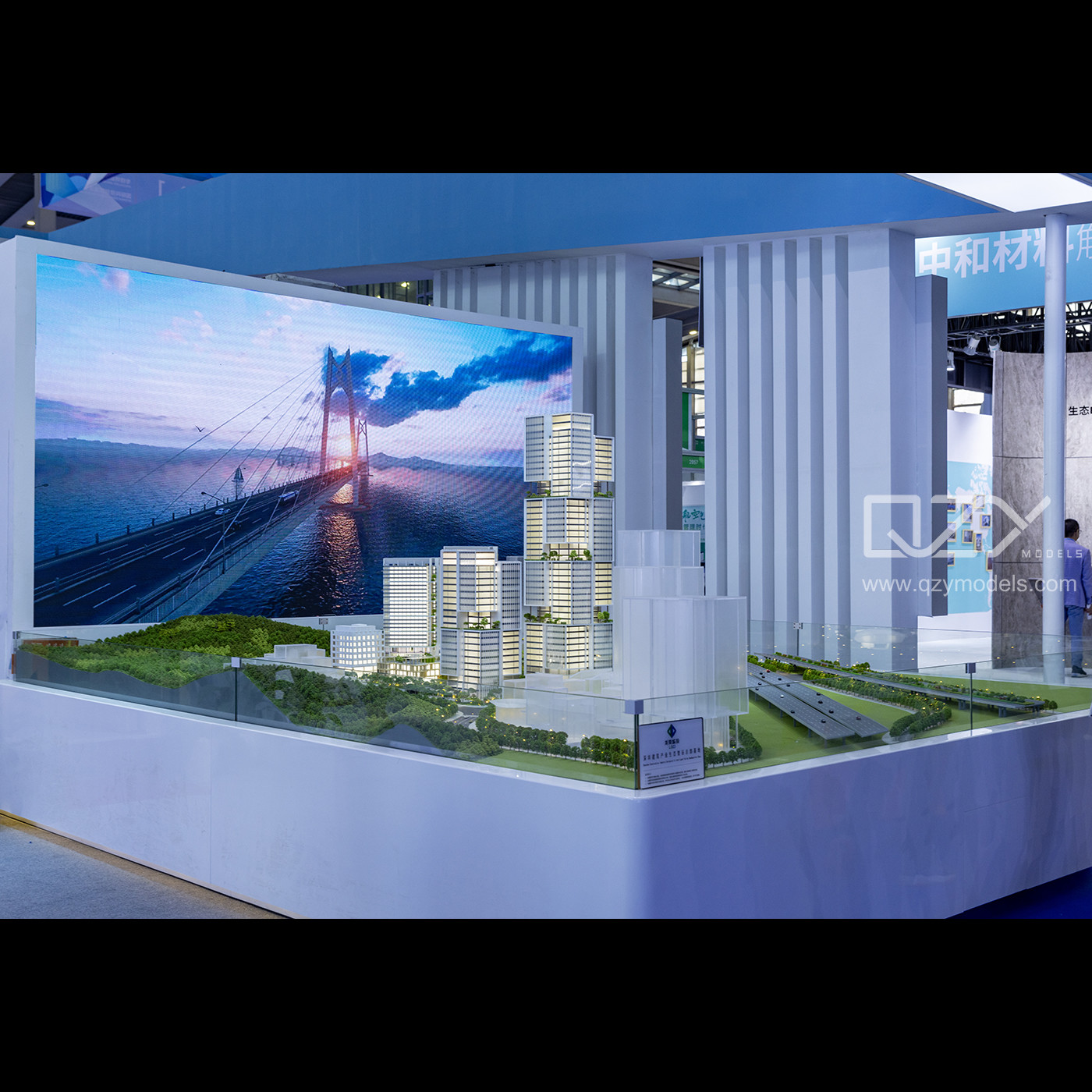 Scale Miniature Building Models Aedas 1/150 Shenzhen Longgang Ecological Intelligence Valley