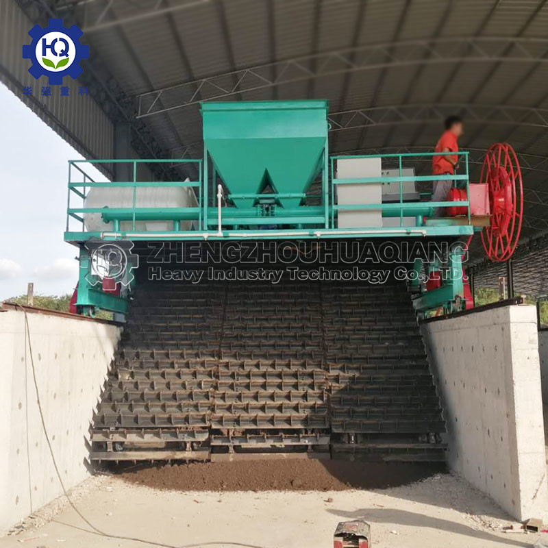 Widely Used Animal manure Livestock manure Chain Organic Fertilizer Compost Turning Machine