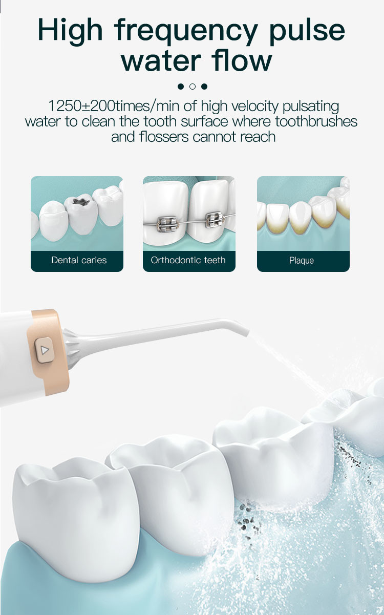 Rechargeable Battery Operated 300ml Therapeutic Oral Irrigator 0.5kg Weight