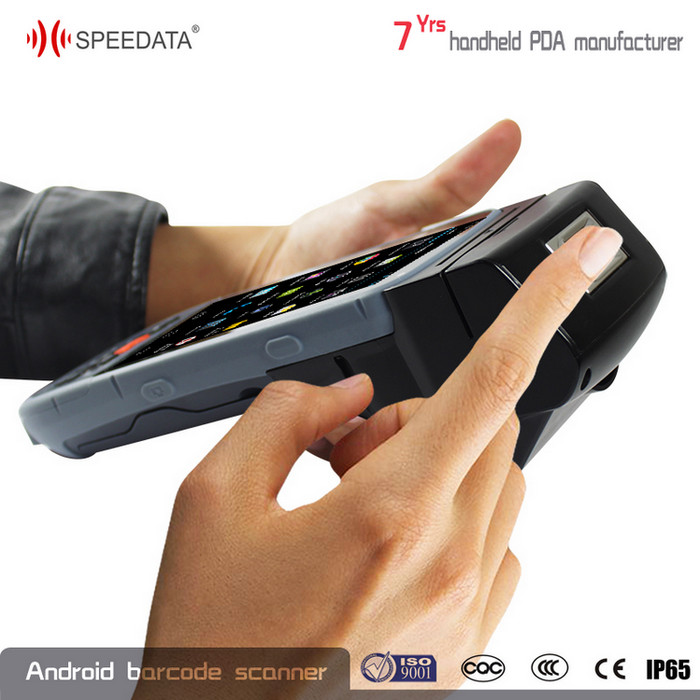 Quad Core 1.3 Ghz Handheld Fingerprint Scanner , Biometric Fingerprint System