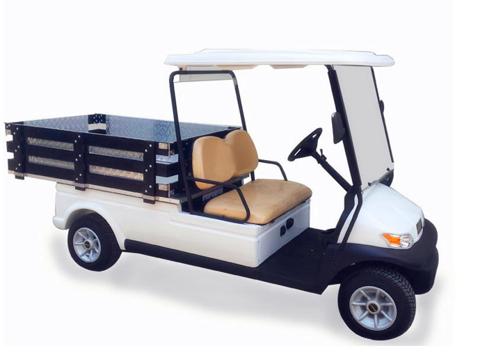2 Seats 48V Electrical Golf Car With Preserving Timber For Hotel Luggage