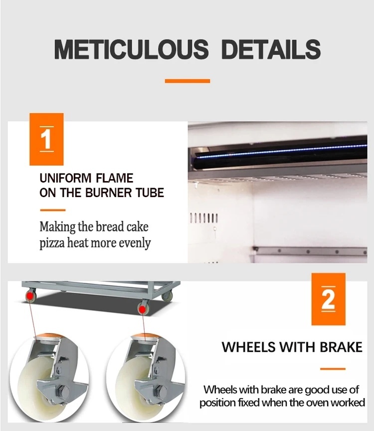 Premium Gas Baking Bakery Oven with Computer Panel Ome in Differnt Layers